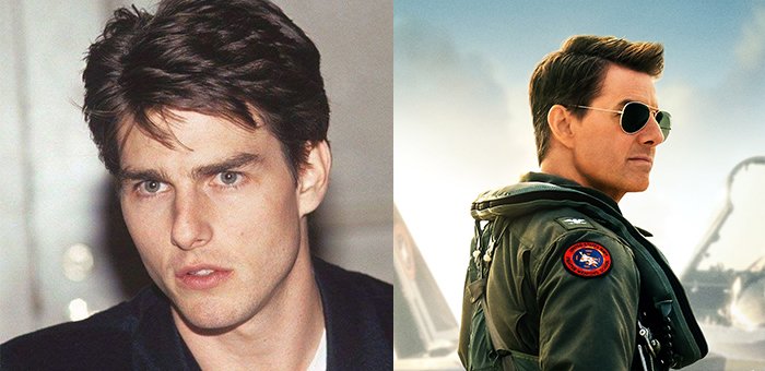 Tom Cruise - Then and Now, Top Gun Maverick, Top Gun